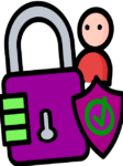 icône de cadenas et de bouclier de sécurité